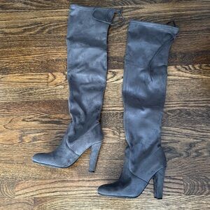 Steve Madden Over The Knee High Boots in Color Gorgeous Grey Size 6.5